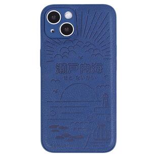 壳空间原创濑户内海适用苹果16手机壳iPhone15promax新款14promax皮质保护套13高档全包液态硅胶小众高级感