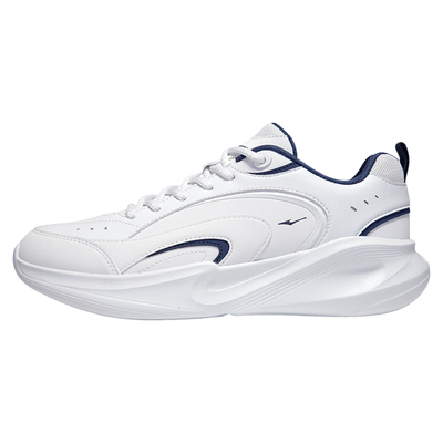 鸿星尔克皮面运动鞋子男鞋跑步鞋