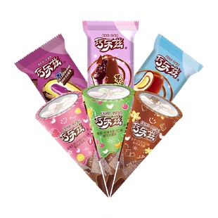 伊利冰淇淋巧乐兹+中脆筒组合冰淇淋雪糕