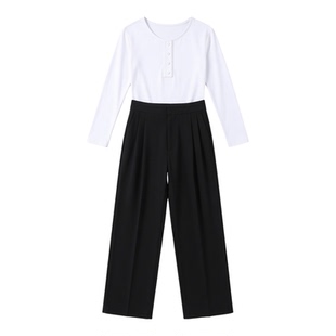 男童拉丁舞服考级基训练功比赛规定赛服摩登舞服长裤专业演出服