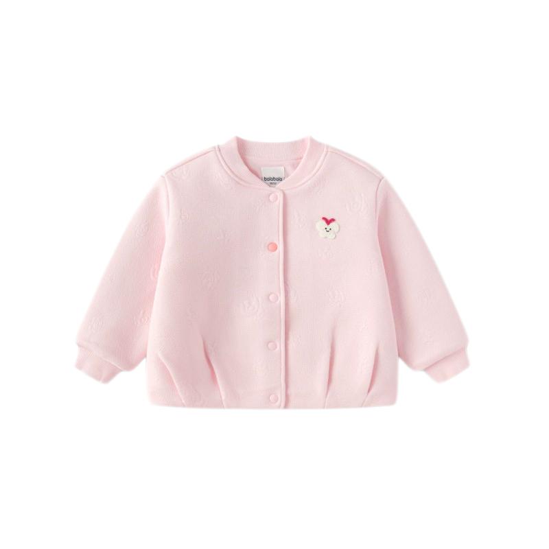巴拉巴拉外套女童棒球服花苞造型