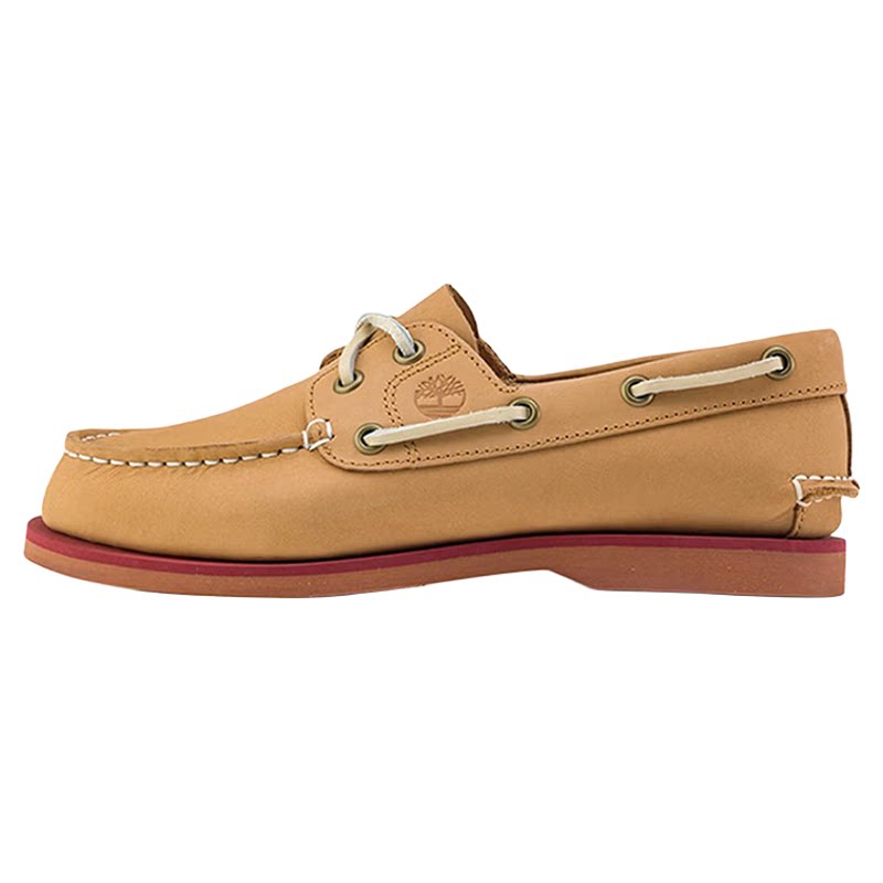 【现货】Timberland添柏岚户外休闲女鞋防滑真皮二眼船鞋A2Q9X