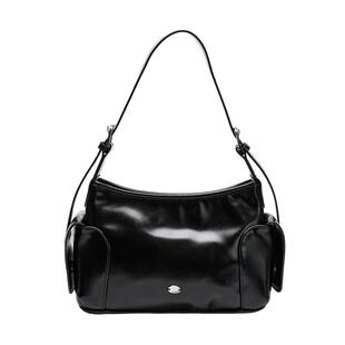 三福挎包夏季简约双侧口袋大容量法棍腋下包斜挎包女包503673