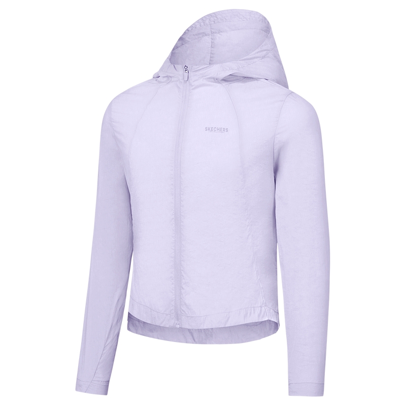 Skechers斯凯奇儿童防晒凉感外套女童夏季户外运动防紫外线皮肤衣