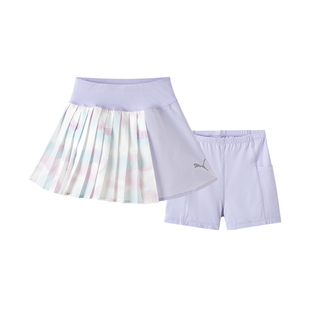 PUMA彪马官方童装裙裤女童夏季新款百褶裙弹力吸湿速干短裙子短裤