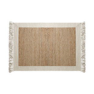 天然黄麻羊毛混编地毯客厅卧室床边柜边多功能使用高级轻奢风地垫