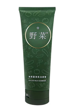 野菜清肌洗面奶洗卸二合一180克大容量泡沫控油清爽冰河泥洁颜膏