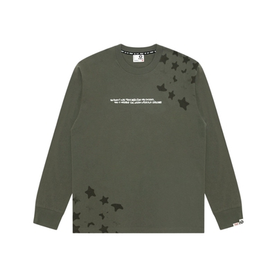 Aape星星猿人做旧印花潮流T恤