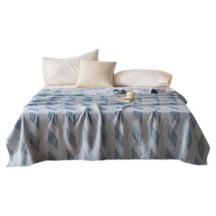 洁丽雅三层纱布毛巾被纯棉夏季毛毯办公室午睡毯沙发盖毯床上用