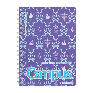 日本kokuyo国誉加藤木蝴蝶结软线圈a6笔记本B5胶装本中性笔修正带