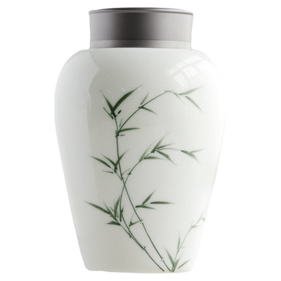 闻说纯手绘陶瓷密封茶叶罐