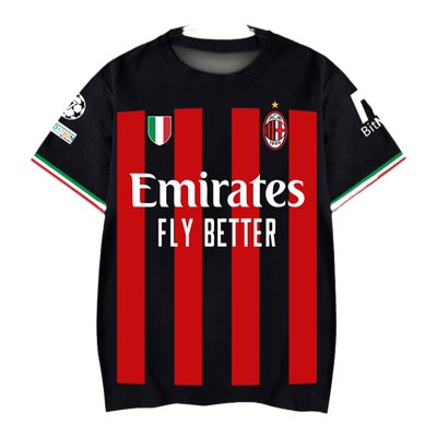 AC米兰队军团足球迷服速干T恤