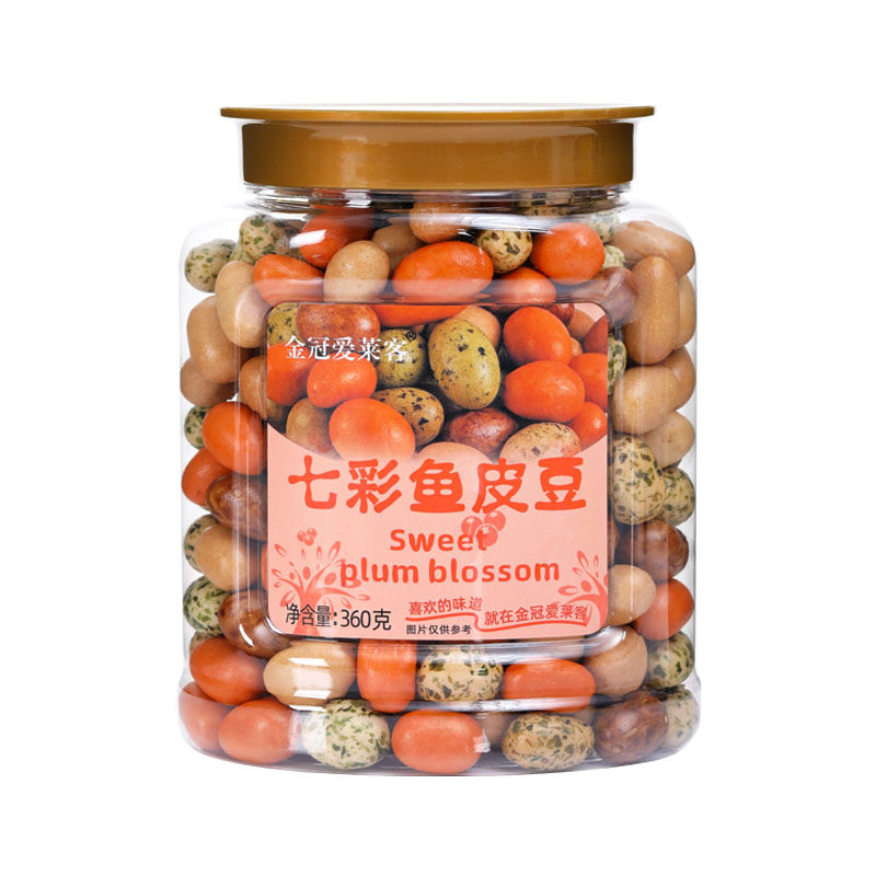 金冠爱莱客香脆海苔鱼皮花生零食
