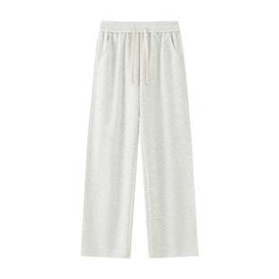 NASA潮牌百搭运动卫裤男秋冬美式直筒阔腿裤子青少年加绒休闲裤潮