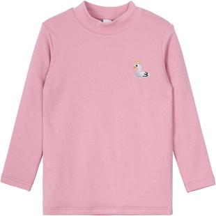 久岁伴儿童保暖上衣秋冬女童加厚秋衣羊毛中大童打底保暖内衣单衣