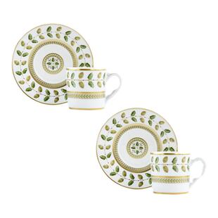 法国柏图BERNARDAUD康斯坦丝进口精致咖啡茶杯碟2件套节日送礼物