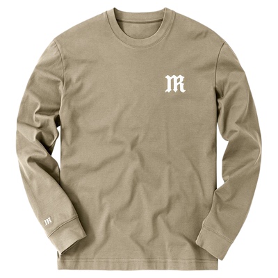 布先生立体字母印花秋冬长袖