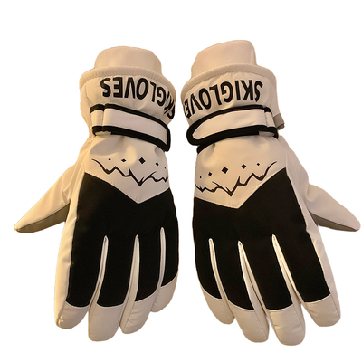 可触屏滑雪手套女冬季加绒加厚