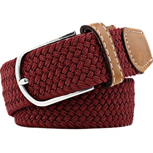 松紧弹力编织宽腰带男韩版潮百搭时尚休闲裤带牛仔裤袋灰色女皮带