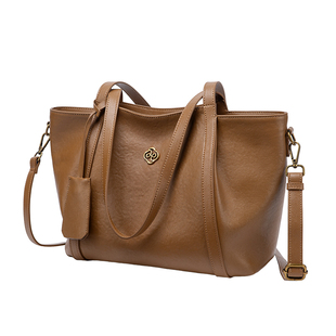 真皮托特包女2026新款大容量手提包通勤单肩包植鞣牛皮女士斜挎包