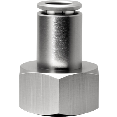 快插黄铜镀镍内牙接头PCF气动