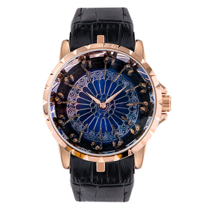 十二圆桌骑士大表盘手表男款虫洞概念品牌正品男士机械表男款男表