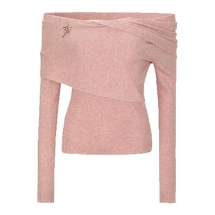 ARTE PURA2025秋冬新款一字肩针织上衣法式修身长袖打底衫洋气女