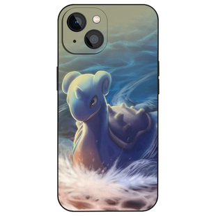 拉普拉斯宝可梦插画小众动漫全包手机壳适用iPhone16玻璃14/12/13苹果15ProMax华为荣耀OPPO小米VIVO硅胶软壳