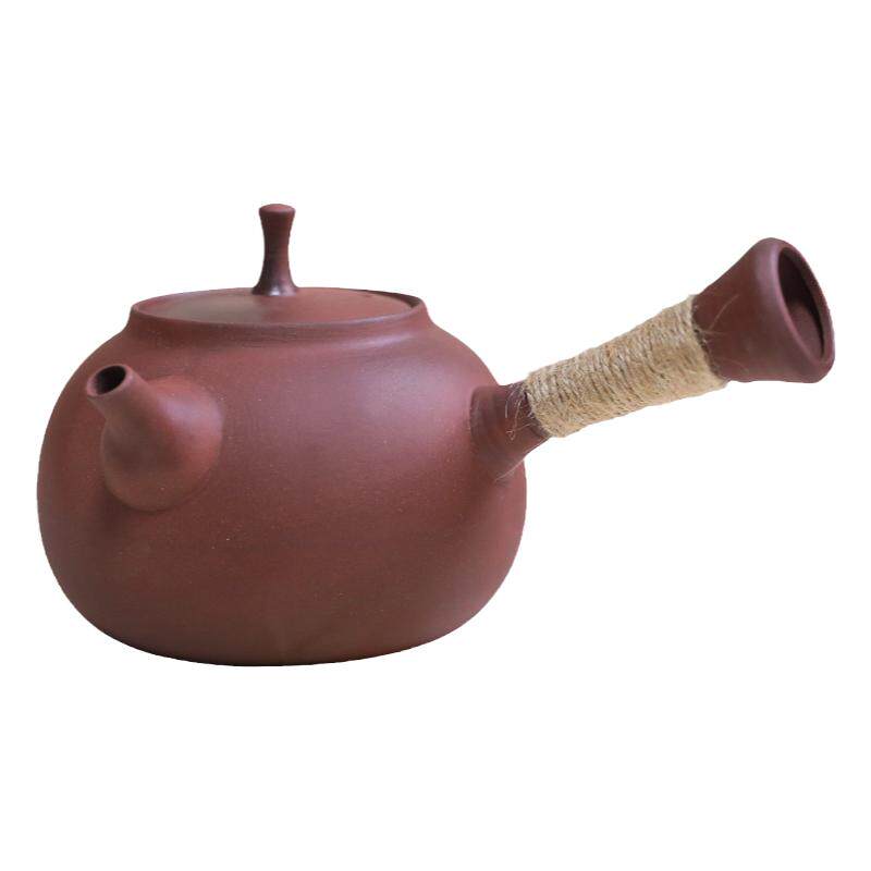 老岩泥粗陶侧把烧水煮茶急须壶家用电陶炉静音套装软化水质泡茶好