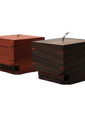 家用创意木质茶杯垫摆件