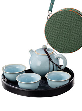 容山堂娄根旺大师汝窑茶具