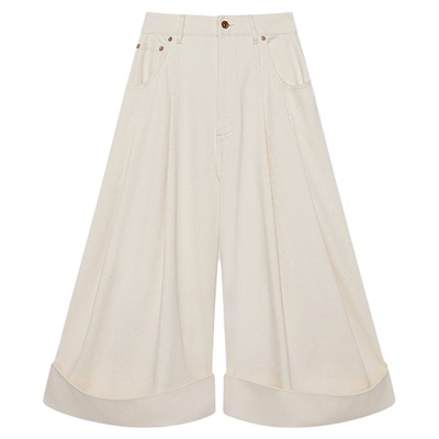 25AW靛蓝厚牛仔翻边中裤JULY