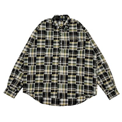 百家布格子衬衫CityBoy风格日系