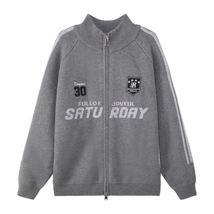 左西童装男童毛衣加厚针织开衫外套秋冬2025新款儿童新年红色大童