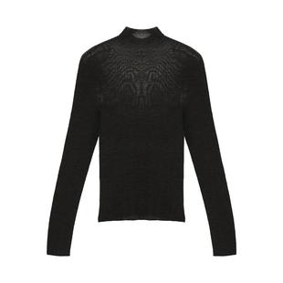 IAmMIX27半高领羊毛衫女薄款软糯内搭纯色修身套头针织衫女打底衫