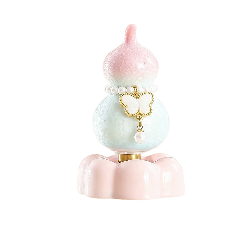 陶瓷转转乐葫芦摆件网红结晶釉陶瓷转转底座装饰品工艺品摆件送礼