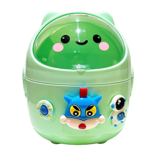 迷你桌面垃圾桶小型家用可爱卧室床头办公室客厅桌上小号袋派大星