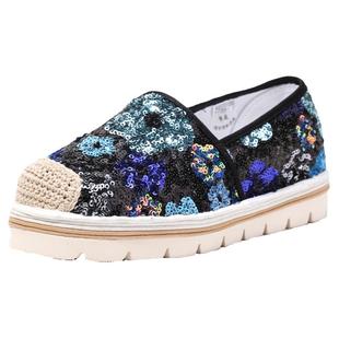 银滩隧道老美华早春新款老北京布鞋女休闲鞋厚底千层底汉服鞋女鞋