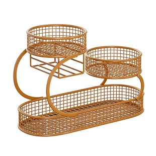 水果篮客厅茶几家用多层水果盘置物架轻奢高档桌面零食收纳摆放盘