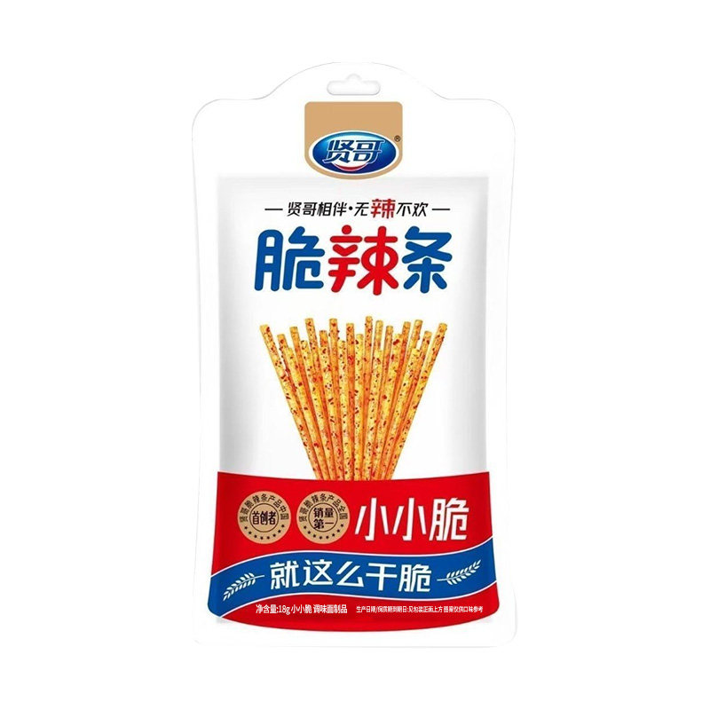 贤哥脆辣条小小脆片片脆18g湖南特产解馋零食休闲小吃怀旧面筋