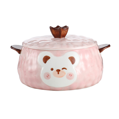 JOJO'SLIFEPD泡面碗带盖陶瓷