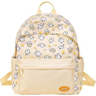 toutou线条小狗双肩包书包