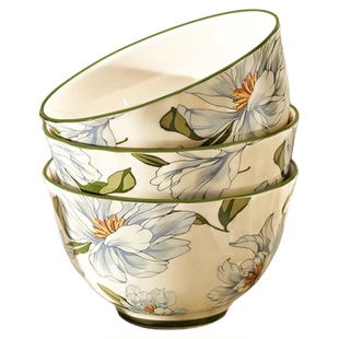 高颜值米饭碗家用2026新款陶瓷碗碟餐具特别好看的吃饭碗面碗盘子