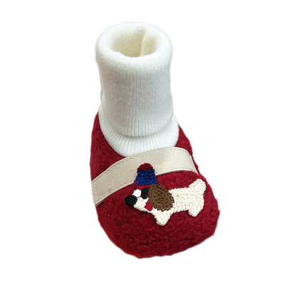 冬季加绒保暖防滑婴儿鞋