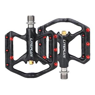 Liteplus碳纤维脚踏小轮自行车3培林钛轴脚蹬公路山地车防滑踏板