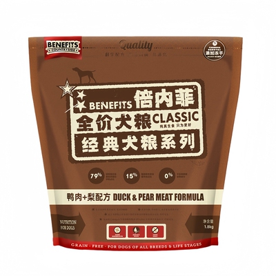 倍内菲经典无谷冻干狗粮全犬期