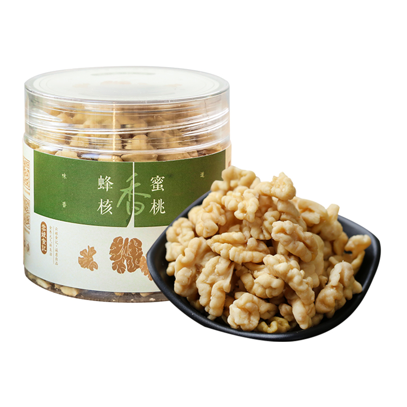 云娘食记 琥珀蜂蜜核桃仁130g 香酥去皮山核桃肉即食孕妇坚果零食