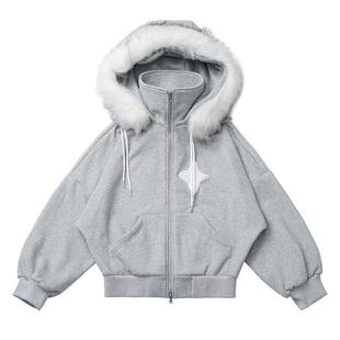 现货即发【星夜合奏】毛领加绒外套格子设计感显瘦温柔套装