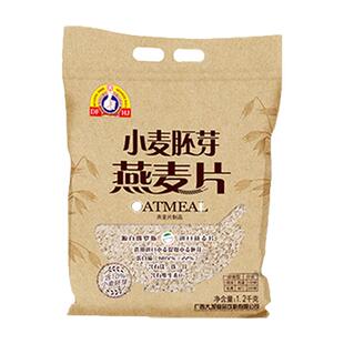 大发华精小麦胚芽燕麦片原味无糖精冲饮即食营养早餐代餐饱腹食品