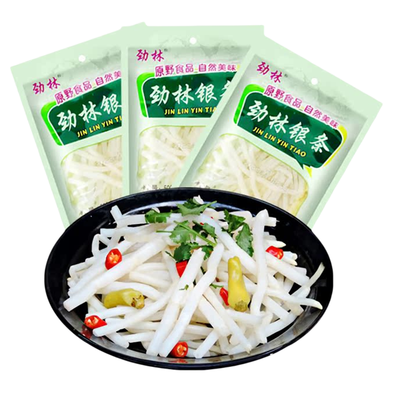 劲林洛阳特产偃师银条菜泡椒300g